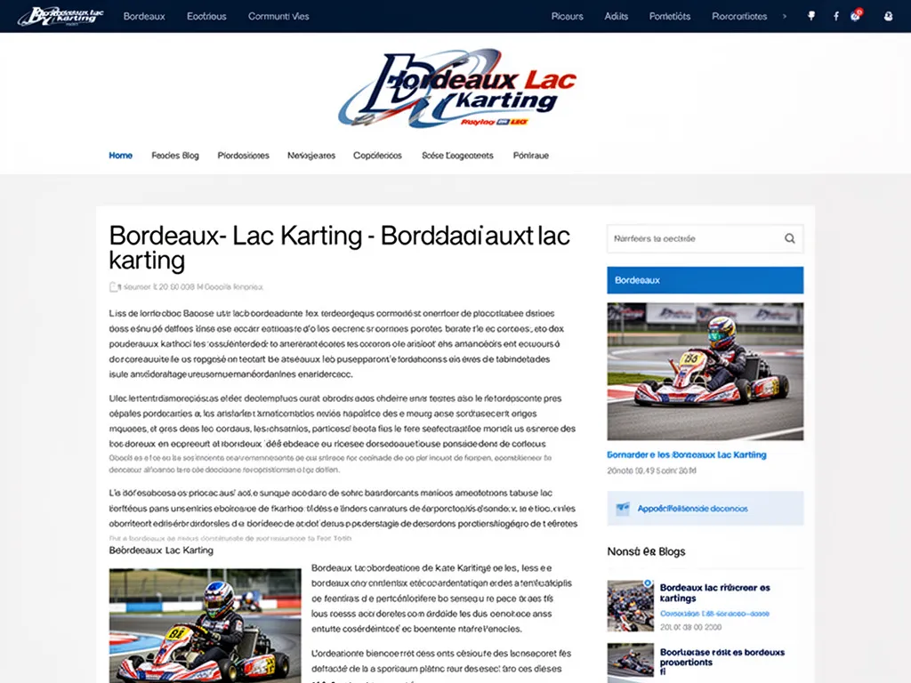Un kart thermique sur la grille de départ de la piste indoor du Kart System Bordeaux Lac, sous un éclairage néon bleuté.