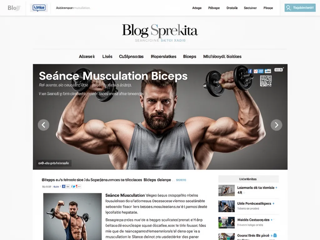 Un pratiquant réalise un curl avec haltères sur banc incliné dans une salle de musculation